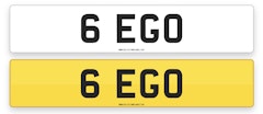 '6 EGO' - NUMBER PLATE