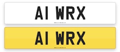 'A1 WRX' - NUMBER PLATE